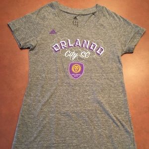 Ladies MLS Orlando City Soccer Adidas T-shirt Med